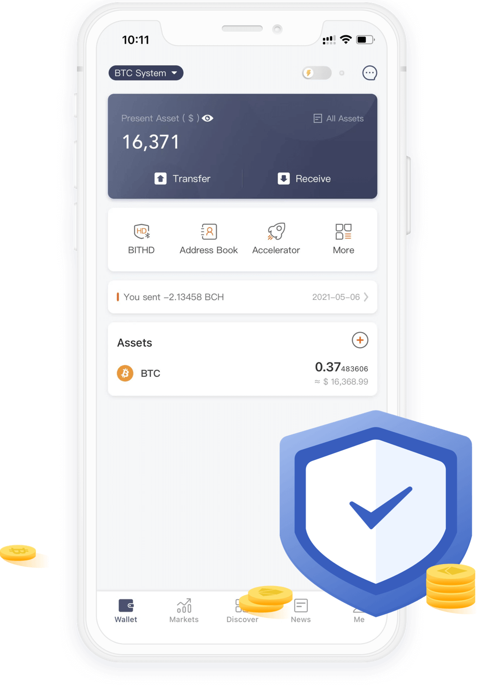 808PAY钱包 App · 资产管理与安全防护
