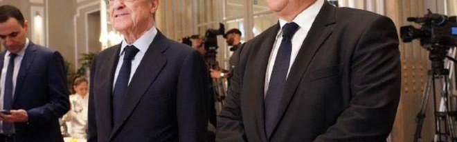 皇马主席弗洛伦蒂诺在俱乐部大会上公开炮轰巴萨和西甲主席