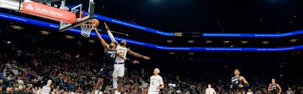 詹姆斯制胜罚球狄龙2T遭驱逐 湖人险胜太阳